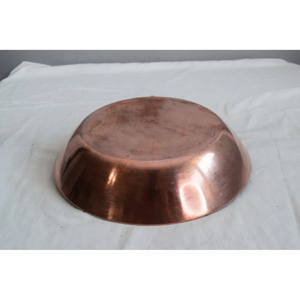 Paul Revere Copper Skillet 10in Bicentennial 1776-1976 Brass Handle
